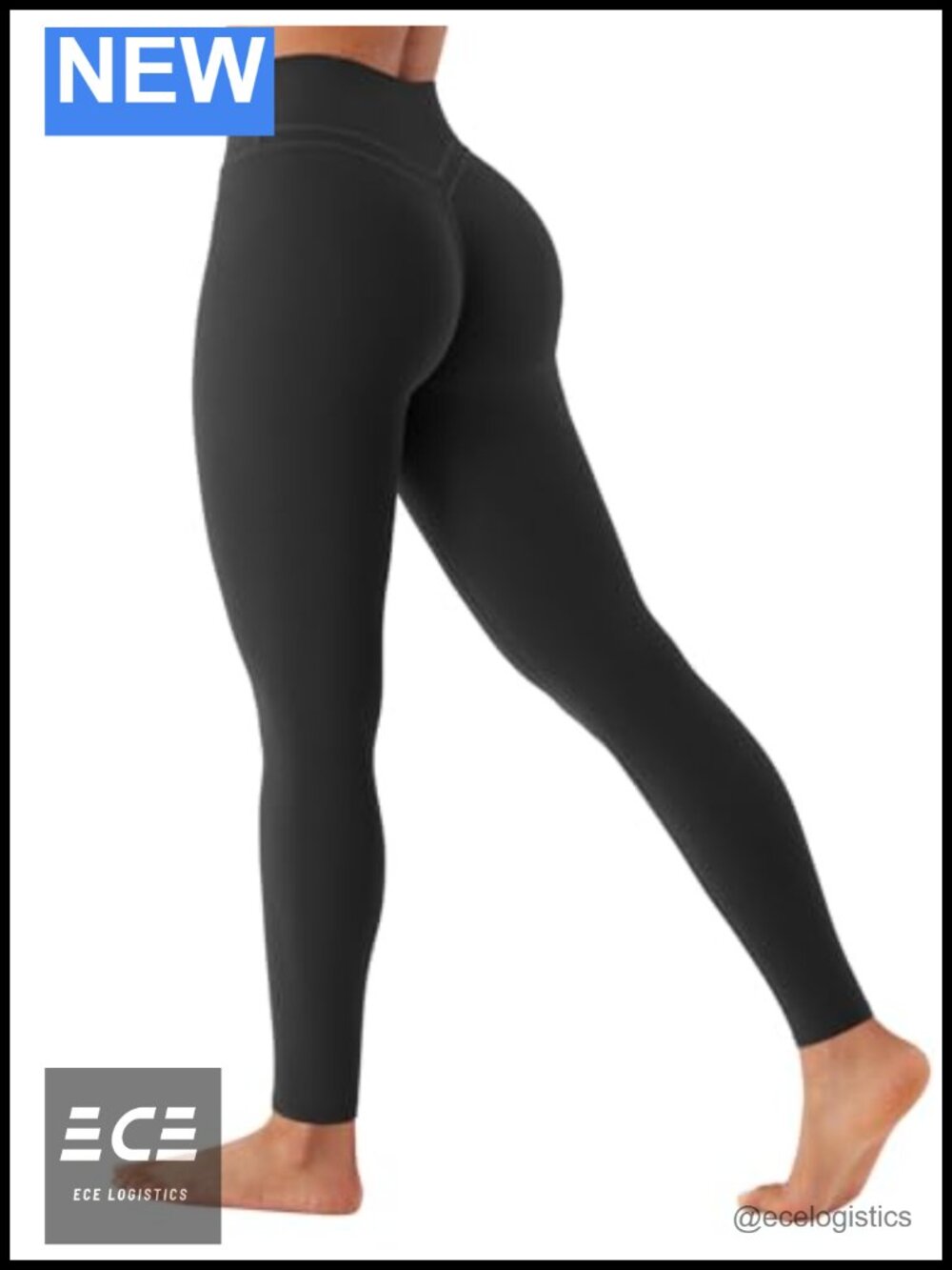 Womens Scrunch Workout Leggings Butt Lifting V Back Yoga Pants High Rise